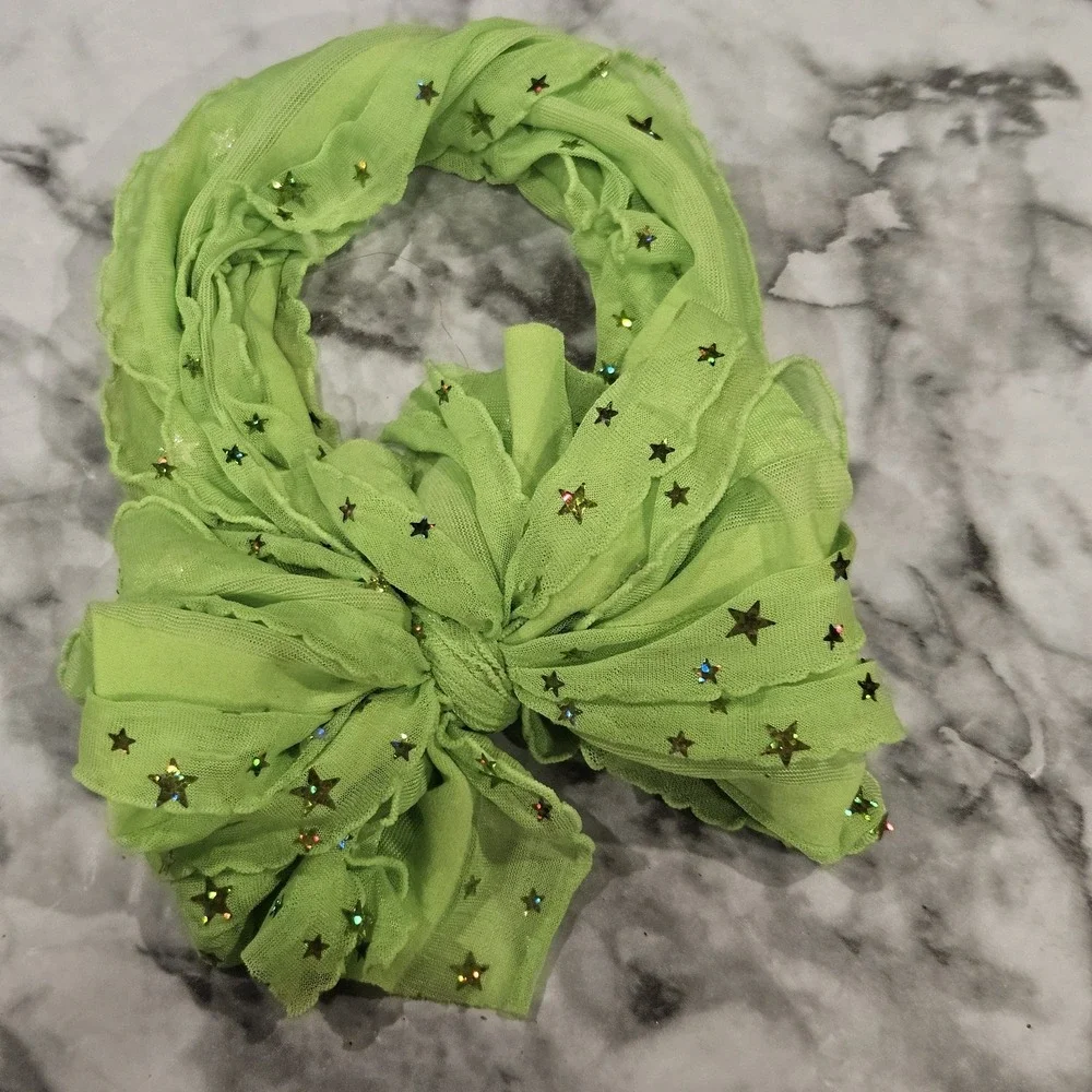Large Headband‎ Bow Lot of 3 Girls Sparkle Star & Sequin Hair Accessories